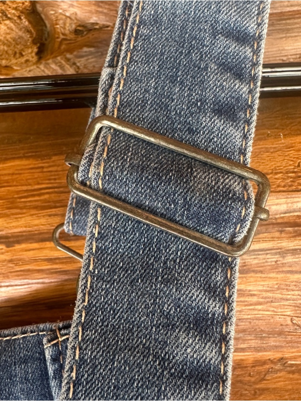 Wallflower Flare leg stretch Denim Overalls in Light Blue - Picture 9 of 11